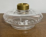 New Clear Glass Oil Lamp Font For Cast Iron Wall Bracket No. 2 Collar Te... - $39.19