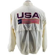 Vintage 90s Nike Olympics Team USA Embroider Windbreaker Zip Up Jacket XL - $80.92