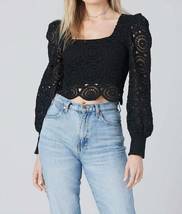 EMBROIDERED LONG SLEEVE BLOUSE - $37.00