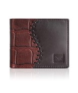 New Men&#39;s Brown Colour Genuine Leather RFID Blocking Bi-fold Wallet - £33.18 GBP