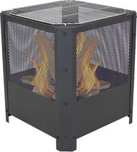 Sunnydaze Grelha Sq.Are Outdoor Steel Fire Pit With Grilling Grate -, Inch. - £104.23 GBP