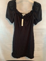 NEW! Speechless Pucker Sweetheart Dress Black Juniors Small Mini Knit Body-Con - £25.75 GBP