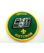 Troop Historian Position Patch Boy Scouts Round Green Yellow BSA  - £2.34 GBP