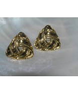 Vintage Open Weave Goldtone Triangle Post Earrings for Pierced Ears – 0.... - £6.88 GBP