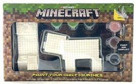 Minecraft Paint Your Own Game Figurines Arts and Crafts Set By Mojang NIB - $14.95