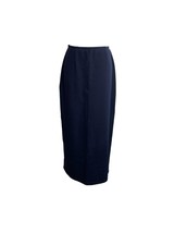 Carolina Colours Womens Long Skirt Size Small Knit Navy Blue Elastic Waist - £11.63 GBP
