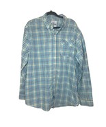 Guy Harvey Plaid Button Down Long Sleeve Shirt Pocket Casual Mens Size 2XL - $24.60 CAD