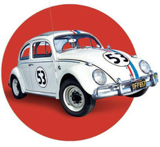 x2 12x10.5cm Vinyl Window Stickers beetle Herbie vw car vintage retro bug fun - £5.84 GBP
