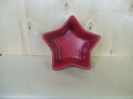 Vintage Red Chantal Star Ramekin 16 Oz Handcrafted in China - £9.48 GBP