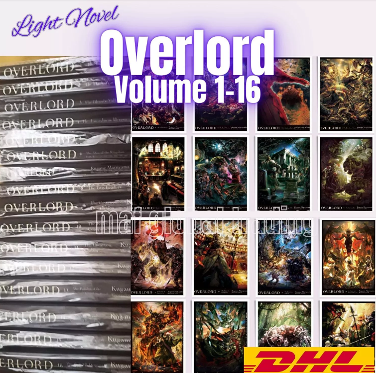 OVERLORD (Light Novel) Volume 1-16 English Version by Kugane Maruyama- D... - $229.99