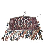Handmade Antique Turkmen Asmalik Collectible Rug 2.2&#39; x 3.7&#39; (67cm x 112... - $23,595.77 MXN