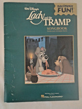 Walt Disney&#39;s Lady And The Tramp Recorder Fun Song Book - £5.46 GBP