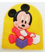 Vintage Baby Mickey Mouse plastic tray puzzle Disney 1980&#39;s ARCO - $27.73 CAD