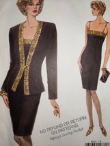 VTG Very Easy Vogue Pattern 8512 Misses&#39; Size 6-8-10 Elegant Jacket and ... - $9.85
