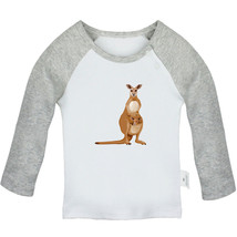 Little Baby Cute Tops Newborn Baby T-shirts Infant Animal Kangaroo Graphic Tees - £7.91 GBP+