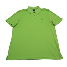 IZOD Shirt Mens Large L Green Golf Polo Stretch Outdoor Hike Lightweight Golfer - £17.81 GBP