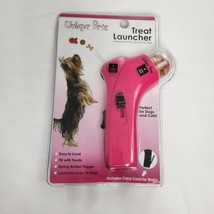 Pet Treat Launcher Pink Trainer Toy Spring Action - $14.85