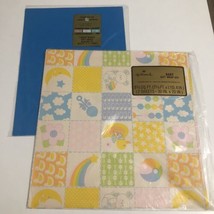 Lot Of 2 Vintage Gift Wrapping Paper Hallmark &amp; American Greetings Baby Theme - £6.31 GBP