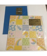 Lot Of 2 Vintage Gift Wrapping Paper Hallmark &amp; American Greetings Baby ... - $7.91