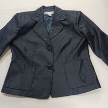 Dressbarn RN#73683 Women's Blue 2-Button Single-Breasted Blazer Jacket Size 4 image 13