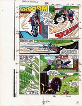 1986 Captain America 324 page 15 Marvel Comics original color guide art: 1980&#39;s - $62.55