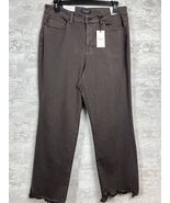 Judy Blue Womens Sz 18W High Waist Straight Fit Distressed Hem Dark Brow... - €58,28 EUR