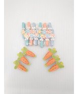 Bunny Rabbit Carrot Clothspins Easter Spring Decor Vintage Art - $12.45