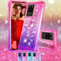 For Samsung S20 Ultra S10 S10E S9 A91 A81 Shine Plus Case Liquid Glitter Cover - £41.91 GBP