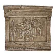Suitors of Penelope Homer&#39;s Odyssey Ancient Greek Bas Relief Ceramic Wall Décor - £52.24 GBP