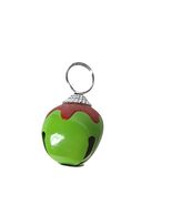 Vintage Style Bell Christmas Keychain Holiday Charm Red &amp; Green Accent - $24.05