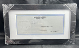 Gallery Business License Frame 5x10 w/ Matting home business certificate... - $18.59