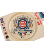 Vtg 1990 MLB ALL-STAR GAME Chicago Cubs  Pinback Button IN ORIGINAL PACKAGE - £11.03 GBP