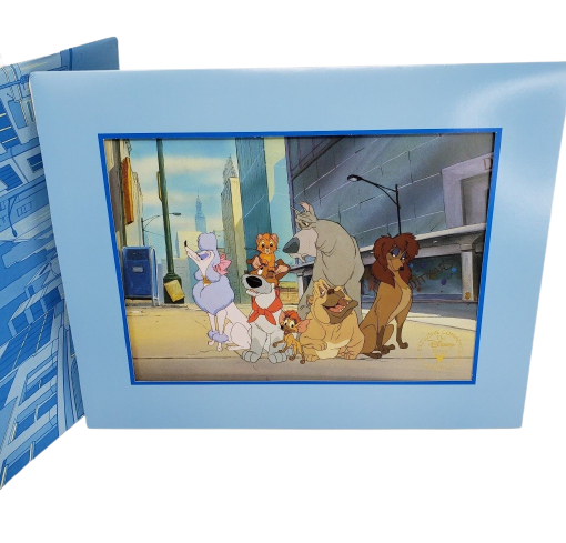 Primary image for VINTAGE 1996 DISNEY OLIVER & CO EXCLUSIVE COMMEMORATIVE LITHOGRAPH PHOTO / PRINT