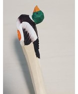 Mallard Duck Wooden Pen Hand Carved Wood Ballpoint Hand Made Handcrafted... - £6.34 GBP
