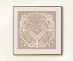 Hardanger embroidery Lace cross stitch blackwork pattern pdf - Victorian  - £5.26 GBP