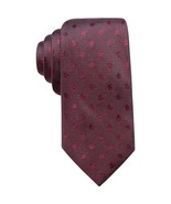 RYAN SEACREST DISTINCTION Maroon Red Evans Polka Dot Silk Slim Tie - $375.43 MXN