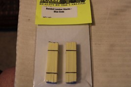 HO Scale Model Railstuff, Banded Lumber Stacks, Blue Ends, Pack of 2, #1... - £22.66 GBP