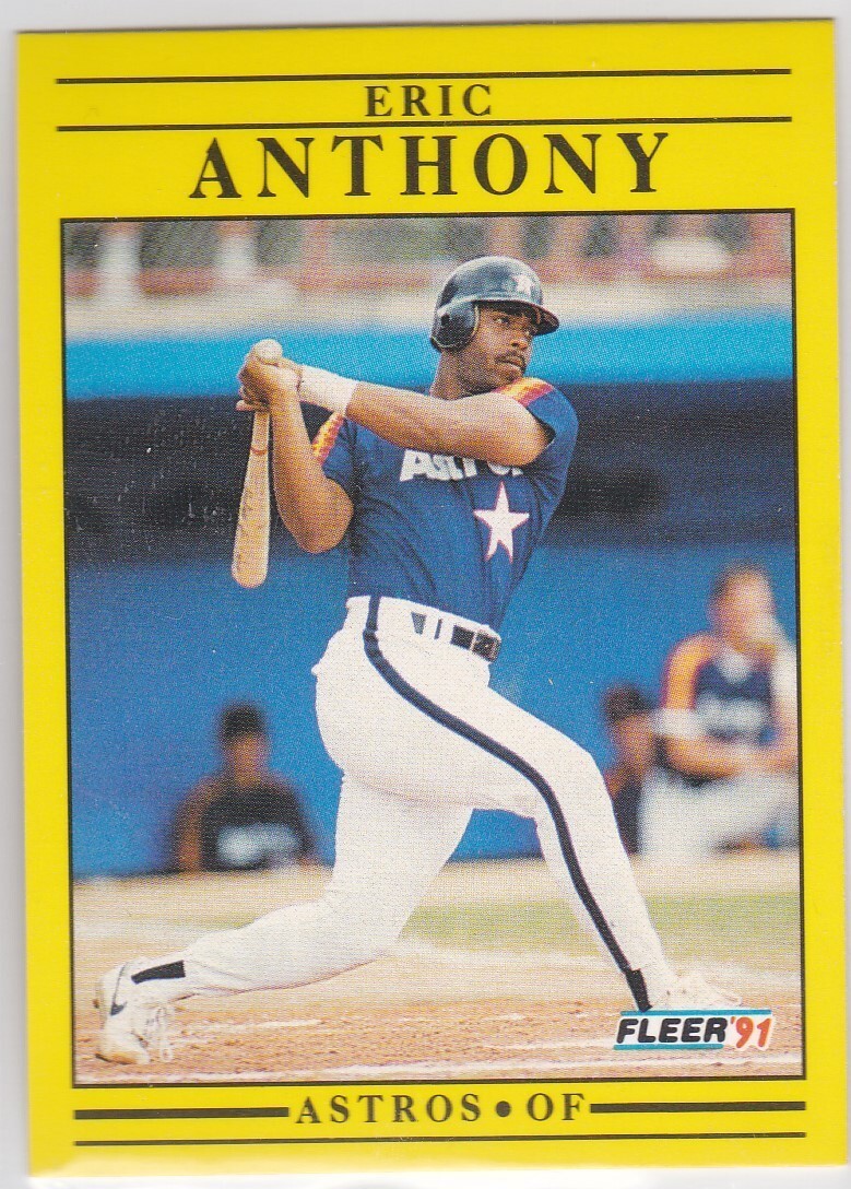 M) 1991 Fleer Baseball Trading Card - Eric Anthony #498 - $1.97