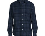 George Men&#39;s Corduroy Shirt with Long Sleeves, Dark Navy Plaid Size S(34... - $18.80