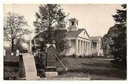 Moravian Church &amp; Cemetery New Dorp SI RPPC Postcard - £7.84 GBP