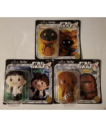 3 New STAR WARS HALLMARK ITTYBITTYS Jawa + Han-Solo + Chewbacca Vinyl Pl... - $19.79