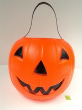 VTG Empire Halloween Pumpkin Jack-O-Lantern Blow Mold Candy Bucket (C) - £9.17 GBP