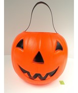 VTG Empire Halloween Pumpkin Jack-O-Lantern Blow Mold Candy Bucket (C) - £9.12 GBP