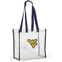 West Virginia University Mountaineers 214 NCAA Clear Stadium Tote Purse Bag - £14.19 GBP