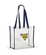 West Virginia University Mountaineers 214 NCAA Clear Stadium Tote Purse Bag - £14.07 GBP