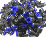 100 PCS, Push In Pneumatic Quick Connect Fittings, Equal Elbow 6mm OD - $53.57
