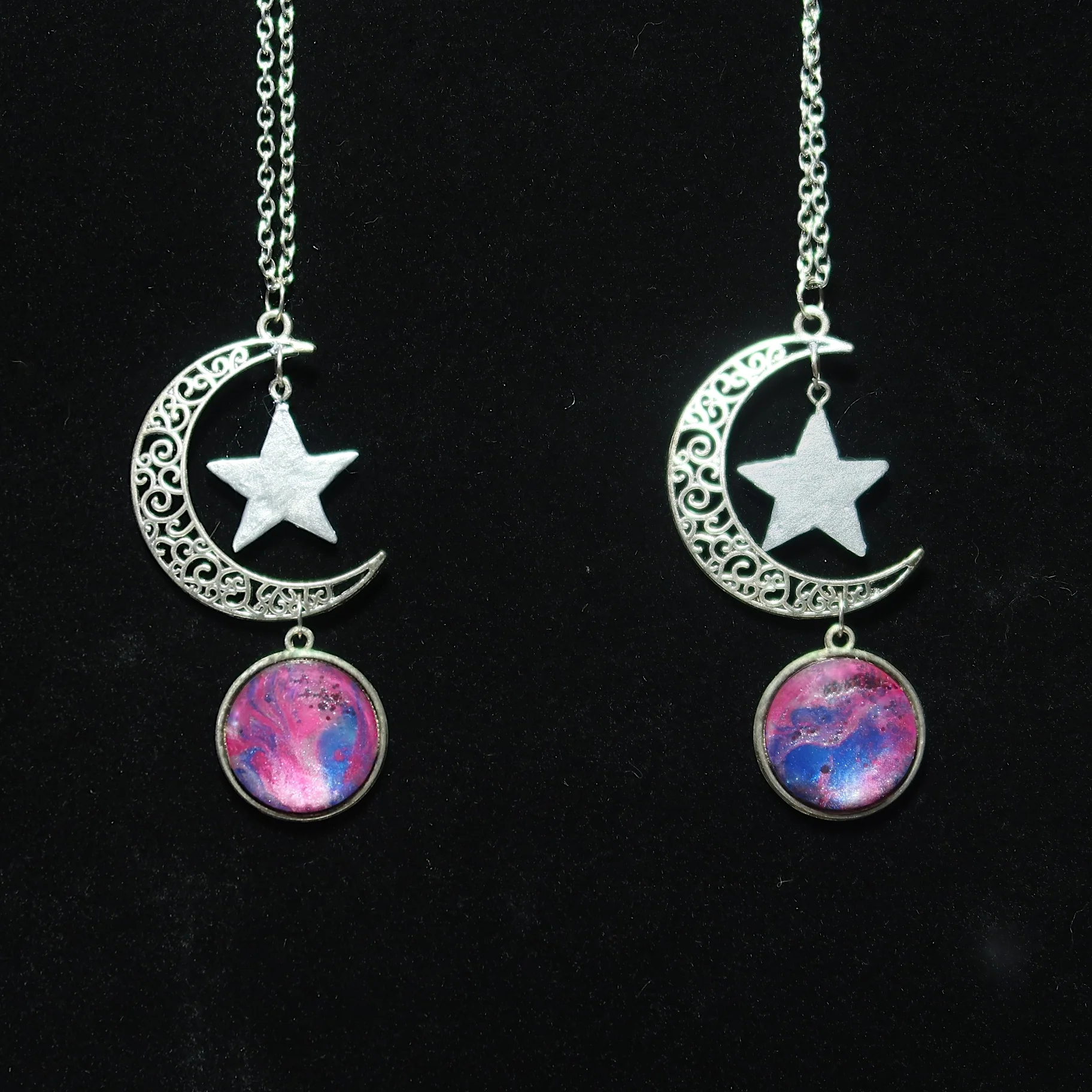 Star Moon Chain Necklace  - $25.00