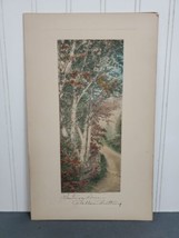 WALLACE NUTTING Hand Colored Landscape Photograph Signed 1920s Westmore Drive - £69.19 GBP