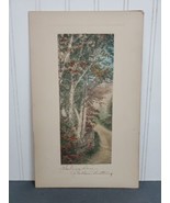 WALLACE NUTTING Hand Colored Landscape Photograph Signed 1920s Westmore ... - £68.40 GBP