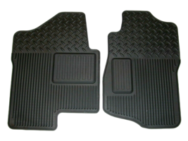 07-14 Silverado Sierra Suburban Front Black Vinyl Floor Mat Set NEW GM 1... - $67.27